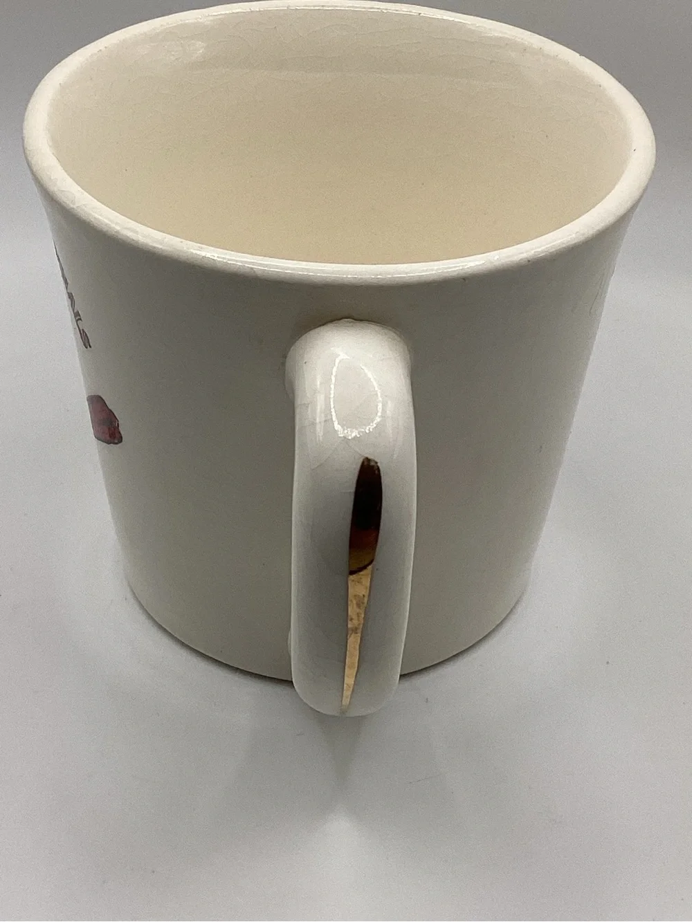 vintage white ceramic St. Louis Cardinals coffee mug